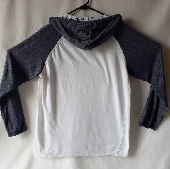 Free Planet women's gray/white pullover hoodie size M - Picture 9 of 11